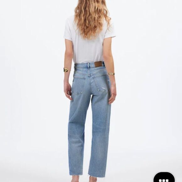NWT Madewell Jeans The Perfect Vintage Wide-Leg Crop 31 - Picture 3 of 16